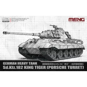   Meng Model 1:72 German Heavy Tank Sd.Kfz.182 King Tiger (Porsche Turret)