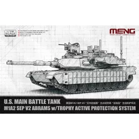   Meng Model 1:72 U.S. Main Battle Tank M1A2 SEP V2 Abrams w/Trophy Active Protection System