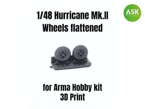 ASK decal 1:48 Hurricane Mk.II - Wheels flattened