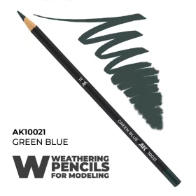 Watercolor Pencil Green Blue