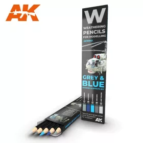 GREY AND BLUE CAMOUFLAGES pencil set