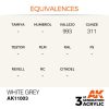 Acrylics 3rd generation White Grey 17ml
