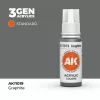 Acrylics 3rd generation Graphite 17ml