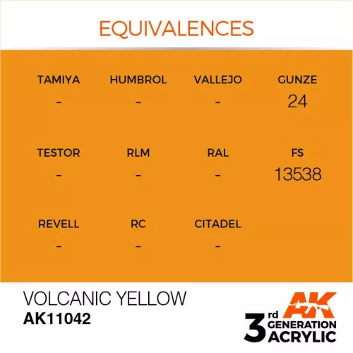 Acrylics 3rd generation Volcanic Yellow 17ml