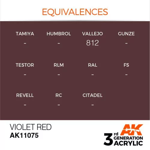 Acrylics 3rd generation Violet Red 17ml