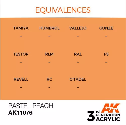 Acrylics 3rd generation Pastel Peach 17ml