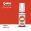 Acrylics 3rd generation Scarlet Red 17ml