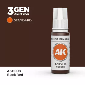 Acrylics 3rd generation Black Red 17ml
