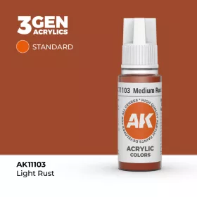 Acrylics 3rd generation Medium Rust 17ml