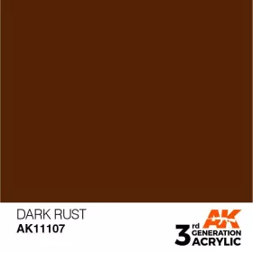 Acrylics 3rd generation Dark Rust 17ml
