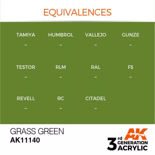 Acrylics 3rd generation Grass Green 17ml