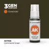 Acrylics 3rd generation Command Green 17ml