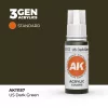 Acrylics 3rd generation US Dark Green 17ml