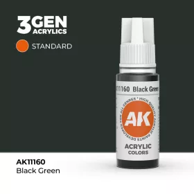 Acrylics 3rd generation Black Green 17ml