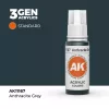 Acrylics 3rd generation Anthracite Grey 17ml