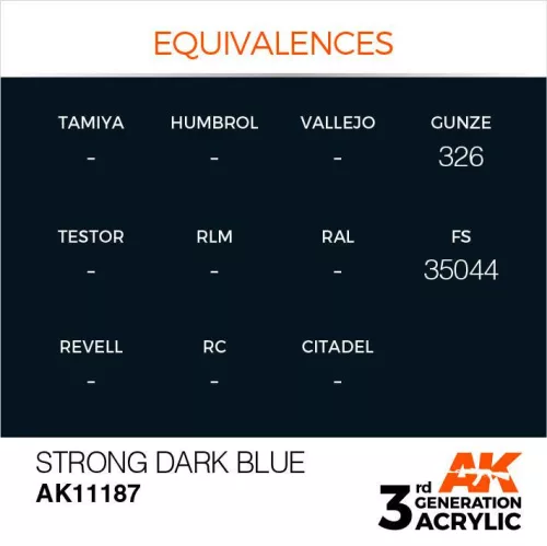 Acrylics 3rd generation Strong Blue 17ml