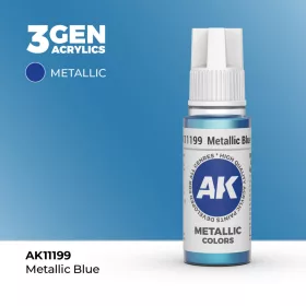 Acrylics 3rd generation Metallic Blue 17ml