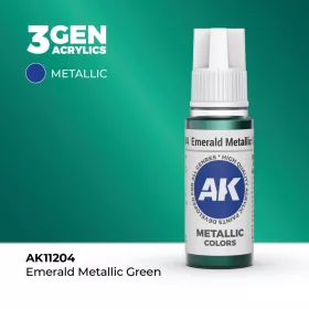 Acrylics 3rd generation Emerald Metallic Green 17ml