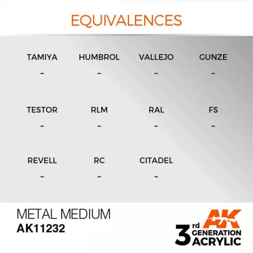 Acrylics 3rd generation Metal Medium 17ml