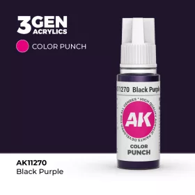   Acrylics 3rd generation AK11270 Black Puprple COLOR PUNCH 17 ml