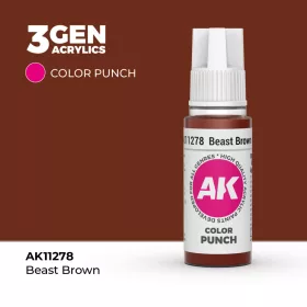  Acrylics 3rd generation AK11278 Beast Brown COLOR PUNCH 17 ml