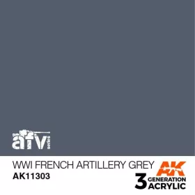 Acrylics 3rd generation WWI French Artillery Grey