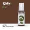 Acrylics 3rd generation WWI French Brown