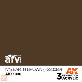 Acrylics 3rd generation Nº5 Earth Brown (FS30099)
