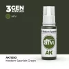 Acrylics 3rd generation Modern Spanish Green