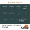 Acrylics 3rd generation French Army Grey-Blue