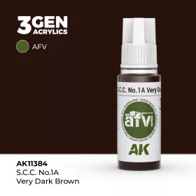 Acrylics 3rd generation S.C.C. No.1A Very Dark Brown