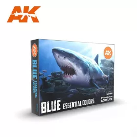 Acrylics 3rd generation Blue essential colors set