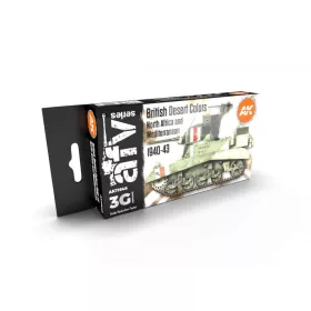 Acrylics 3rd generation British desert colors