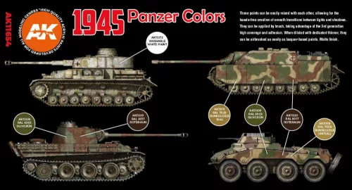 Acrylics 3rd generation 1945 German late colors set