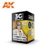 Acrylics 3rd generation WWII Luftwaffe Uniform colors SET