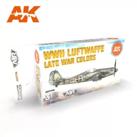   Acrylics 3rd generation WWII Luftwaffe Late War Colors SET 3G