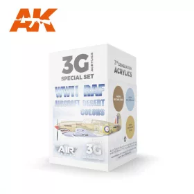   Acrylics 3rd generation WWII RAF Aircraft Desert Colors SET 3G