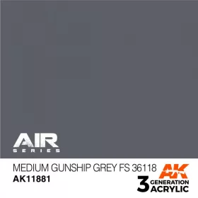 Acrylics 3rd generation Medium Gunship Grey FS 36118