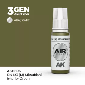 Acrylics 3rd generation IJN M3 (M) Mitsubishi Interior Green