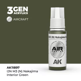Acrylics 3rd generation IJN M3 (N) Nakajima Interior Green