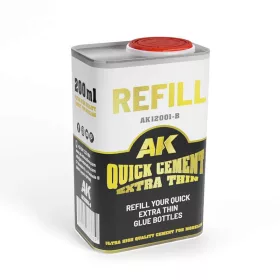   AK Interactive AK12001-B 200 Ml refill Quick cement extra thin