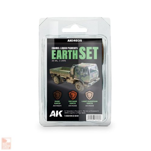 AK14035 Earth set Liquid Pigment