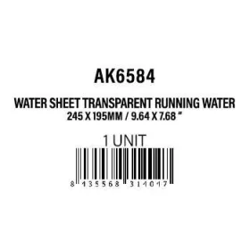   AK-Interactive Water Sheet Transparent Running Water 245 x 195mm