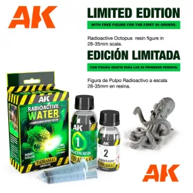 Resin radioactive water (180 ml)