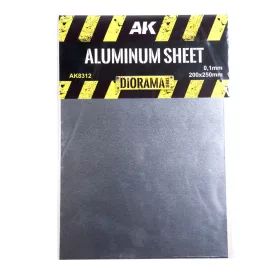 AK-Interactive Aluminium sheet 100um (micrometer) 200X250mm