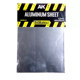 AK-Interactive Aluminium sheet 200um (micrometer) 200X250mm