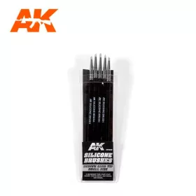 AK Interactive Silicone brushes Medium hard tip small