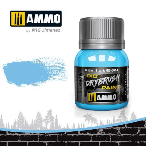 AMMO by Mig Drybrush Medium Blue