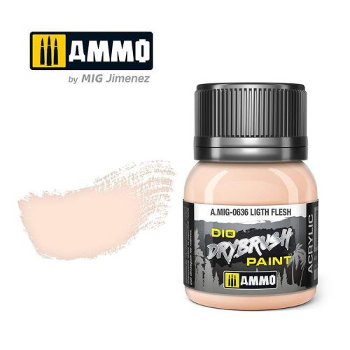 AMMO by Mig AMIG0636 Drybrush Ligth Flesh