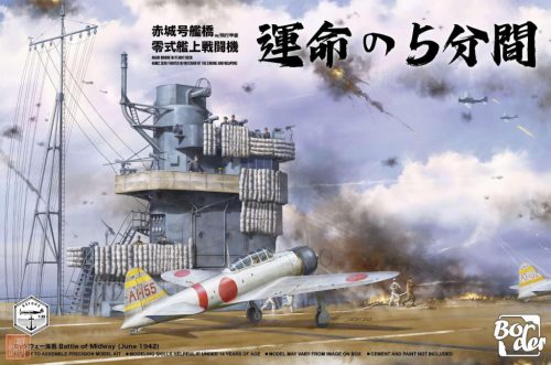 Border model BSF002 1:35 Mitsubishi A6M2 Zero and Akagi Flight Deck